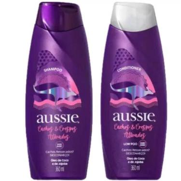 Imagem de Kit Shampoo E Condicionador Cachos E Crespos 360ml - Aussie