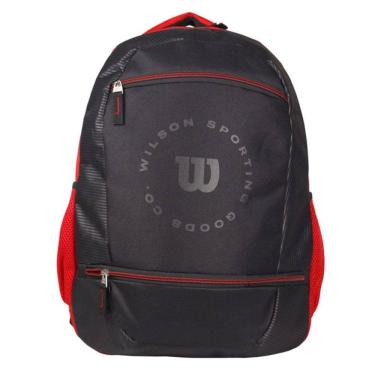 Imagem de Mochila Wilson Esportiva em Poliester Preta e Vermelha 65011067RE