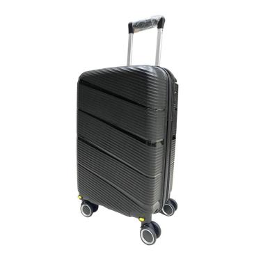 Imagem de Mala De Bordo 10Kg Polipropileno Inquebrável Preta Giratória