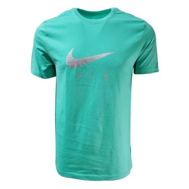 Imagem de Nike Camiseta masculina Swoosh Air gola redonda, Verde menta/prata, P