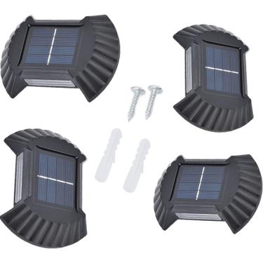 Imagem de Luminaria Solar Arandela Parede Spot Balizador Kit 4 Und Resi