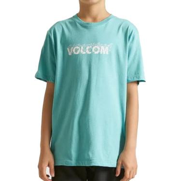 Imagem de Camiseta Volcom Fire Fight SM24 Masculina Azul Claro