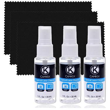 Imagem de Kit de limpeza de lente e tela – 3 sprays de limpeza, 3 panos de microfibra – perfeito para limpar a lente da sua câmera DSLR (3 frascos)