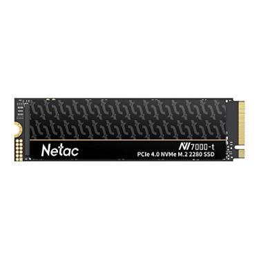 Imagem de Netac SSD 2TB PCIe Gen4x4 M.2 até 7.300 MB/s NVMe SSD interno com dissipador de calor de alumínio grafeno armazenamento de alto desempenho para PCs desktop e laptop, funciona com PS5, NV7000-t