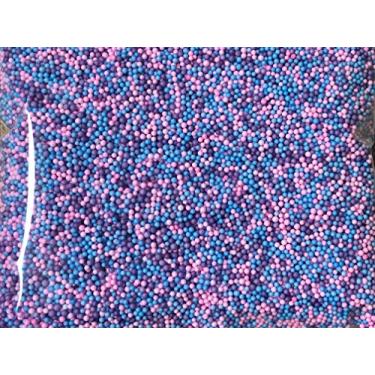 Imagem de Massa de bolo Berry Smoothie Contas de espuma para slime Floam colorido rosa, azul e roxo para DIY Goo, 15.000 peças de bolas redondas de isopor artesanais de 2-4 mm, pedaços decorativos pequenos