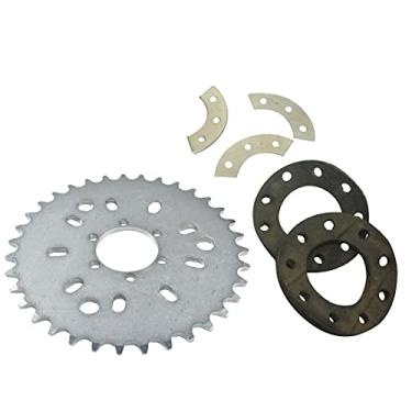 Imagem de jtfrkope Novo kit de montagem de roda dentada traseira de 9 furos com roda dentada de 35 T adequado para peças de motor de bicicleta motorizadas de 49cc 50cc 66cc 80cc