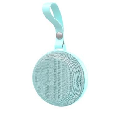 Imagem de YMgizmos Alto-falante bluetooth portátil com bateria interna, IP54 à prova d'água, excelente qualidade de som, recarregável por USB, compatível com telefone celular, laptop (Azul,moda)