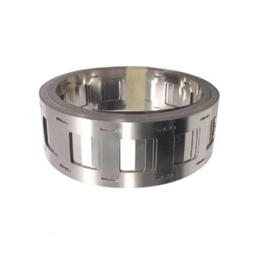 Imagem de VIPAKE Tira banhada a níquel 2p 0,15 x 32 mm 5 m rolo tiras de níquel para soldagem de bateria 21700 kit de revestimento de níquel diy 21700 pacotes de bateria por soldador ponto (espaçamento 23,4 mm)