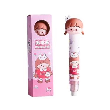 Imagem de 2 peças – Borracha de impressão fofa de desenho animado criativo para estudantes, limpa, sem rastros e com pouca sucata