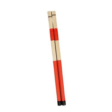 Imagem de UGPLM Baquetas para bateria criam um som leve de 15,75 polegadas de comprimento para performance acústica de banda de rock folk, Vermelho