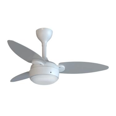 Imagem de Ventilador Teto Elluz Inverter Branco  Bivolt 3Pas C/Controle Remoto Ref.11184 - Ventisol Ventisol