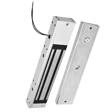 Imagem de Fechadura Magnética Elétrica DC 12V Com Força de Retenção de 280kg para Controle Eletromagnético para Maior Segurança