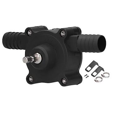 Imagem de Bomba, ABS Bombas de perfuração elétricas manuais Bombas de autoescorvamento DC portáteis para água da torneira Diluição de óleo de água do mar de solventes orgânicos