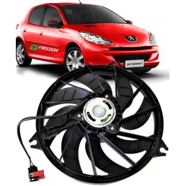 Imagem de Eletroventilador do radiador peugeot 206 207 hoggar 1.0 1.4 1.6 ventoi