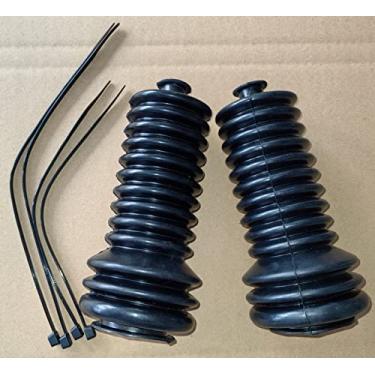 Imagem de 2 peças de substituição de fole de bota de direção para Polaris RZR Ranger 2002-2022 Slingshot & Can-am Commander Arctic Cat Cushman Hualer Wildcat 700 e mais UTVs' Rack e pinhão lado direito