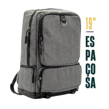 Imagem de Mochila Impermeável Para Notebook Executivo Unisex 19" - ELLO