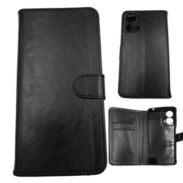 Imagem de Capinha capa Compatível Com MOTOROLA moto G24 Xt2423 Carteira lisa fli