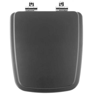 Imagem de Assento Sanitário Poliéster Soft Close Boss Noir Preto Fosco para vaso Incepa