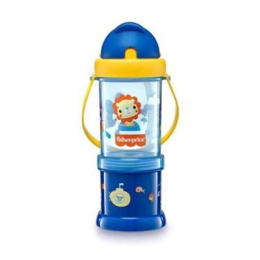 Imagem de Copo Treinamento com Porta Snack 300ml BB1012 Azul Fisher Price - Mult