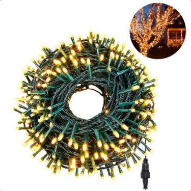 Imagem de Cordão 100 Leds Luz Natal Fixo 10M Prova D'Água Extensível - Klizz, Br