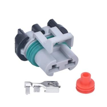 Imagem de 1 conjunto de conector fêmea ou macho de 2 pinos, 15363990 15363993 15344054, ventilador do tanque de água, plugue do radiador, se/nsor/s de mapa(Female with Pin)