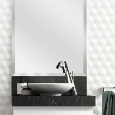 Imagem de Lavatório em Porcelanato para Banheiro 60cm Slim para Cuba de Apoio Sl