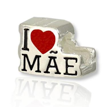 Imagem de Berloque Charms Separador I Love Te Amo Mae Prata Legitima - Lojas La+