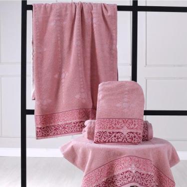 Imagem de Toalha de Rosto Ornare Algodão 50x80 - Bene Casa, Rose Místico