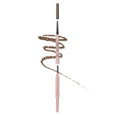 Imagem de Lápis de sobrancelha 3 em 1 para mapeamento e modelagem, marrom rico, maquiagem feminina e acessórios