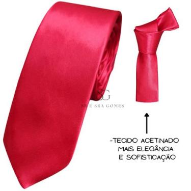 Imagem de Gravata Slim E Semi Slim Modernas Em Cetim Para Padrinhos Alta Qualida