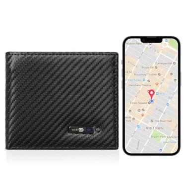 Imagem de SMART CC Carteira Bluetooth antiperda rastreador e localizador de localização GPS carteiras finas para homens minimalistas carteira com clipe de dinheiro suporte para cartão de crédito presentes..
