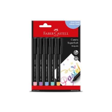 Imagem de Caneta Supoersoft C/5 Cores Pastel - FABER CASTELL
