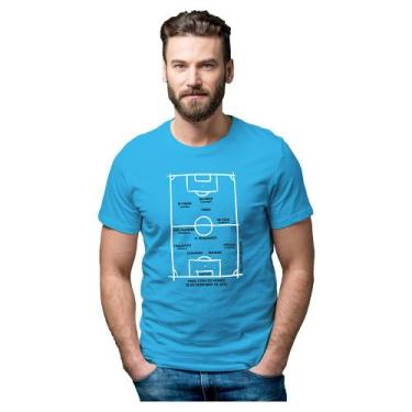 Imagem de Camiseta Seleção Argentina Tricampeã Mundial - Novomanto, Azul aço, P