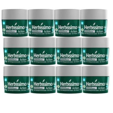 Imagem de Kit 12 Desodorante Creme Action Herbíssimo 55G - Dana - Dana Cosmético