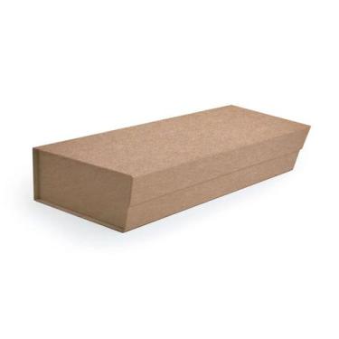 Imagem de Caixa de Papel Rígido Retangular Kraft com Ímã para Garrafa - 1 unidad