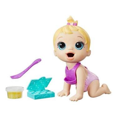Imagem de Baby Alive Bebê Hora Da Papinha Hasbro F2617, Rosa e roxo, Baby Alive