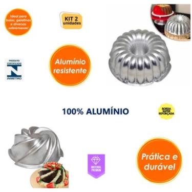 Imagem de Kit De 1 Forma Vulcão + 1 Forma Suíça Gomada Para Bolos Decorados - Ga