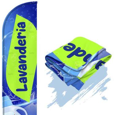 Imagem de Bandeira Para Wind Banner Dupla Face (só tecido) Lavanderia - Fadrix