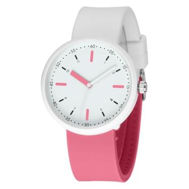 Imagem de TWOPTION Relógios femininos, relógio com relógio de amamentação em segunda mão Reloj para Mujer à prova d'água de silicone analógico, TW-0064-WE-PK