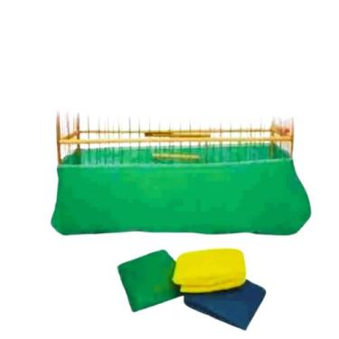 Imagem de Kit 12 Forros Capa de Gaiola Para Pássaros Saia Reforçado Nº 3 46X20 -