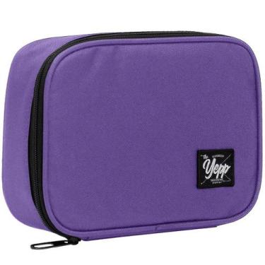 Imagem de Estojo escolar box grande com aba Nylon Yepp, Lilás