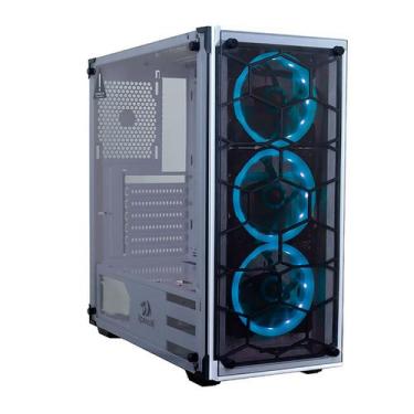 Imagem de Gabinete Gamer Redragon GC-606W RGB Wheeljack 3 Fan RGB, branco