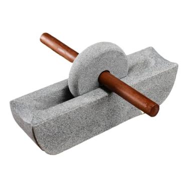 Imagem de SiaBiced Conjunto de moinho de mão, moinho de temperos, multifuncional, fácil de usar, máquina de moer chá em pó, argamassa de socar para grãos domésticos