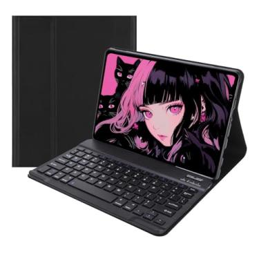 Imagem de Capa Para Tablet Com Teclado Bluetooth Para Samsung Tab S8 Ultra 14, 6 Polegadas (Preto, Teclado comum)