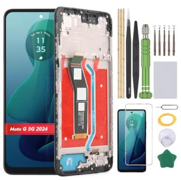 Imagem de YHXMARSCAN Tela para Motorola Moto G 5G 2024 LCD de substituição para Moto G 5G 2024 XT2417 Incell Touch Screen Digitalizador Assembly(preto com moldura)