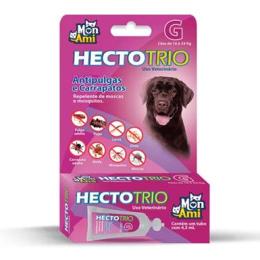 Imagem de Anti Pulgas e Carrapatos Hectotrio G Cães de 16a24kg 4,5ml - MON AMI