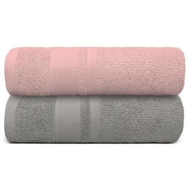 Imagem de Kit 2 Toalha Banhão Master 90x160 Gigante 100% Algodão Gramatura 550 -