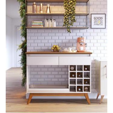 Imagem de Aparador Adega Bancada Sala de Estar Buffet Bar Balcão Drink Jantar Ar