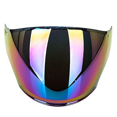 Imagem de MT Avenue SV Helmet Wind Lens Visor Substituição Com Cambered, Anti-, Scratch-, Rainproof, 5 Cores para Capacete de Motocicleta (Multicolorido)