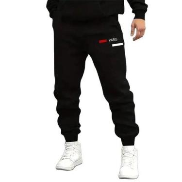 Imagem de Calça de Moletom Masculina Slim Fit - Respirável, Ideal para Corrida e